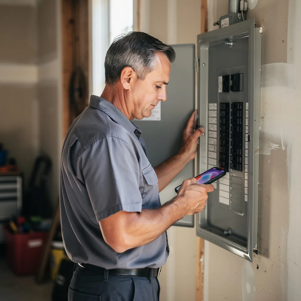 Electrical work in progress